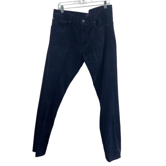 Ralph Lauren Other - Ralph Lauren Men's Straight Jeans Corduroy Dark Navy Blue Cotton 36x32 Good